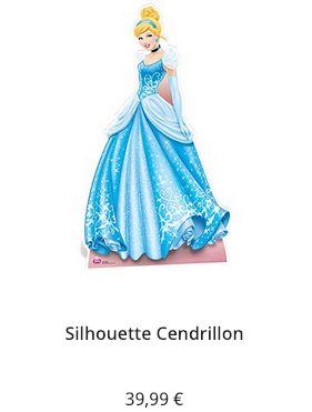 Silhouette de Cendrillon vendue sur le DisneyShop